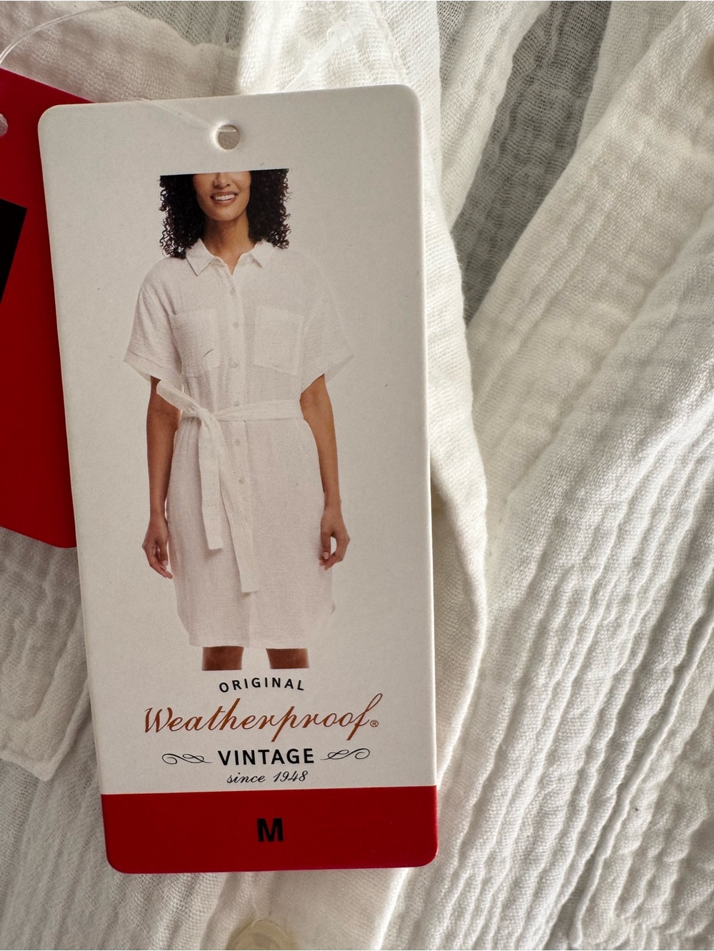 Weatherproof Vintage Womens' Gauze Dress with Belt - Picture 4 of 10